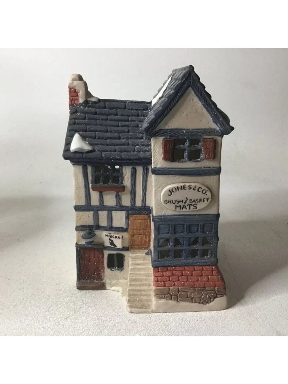 VTG Dept 56 Shops of Dickens Village 1985 Jones & Co. Brush and Basket Mats Shop